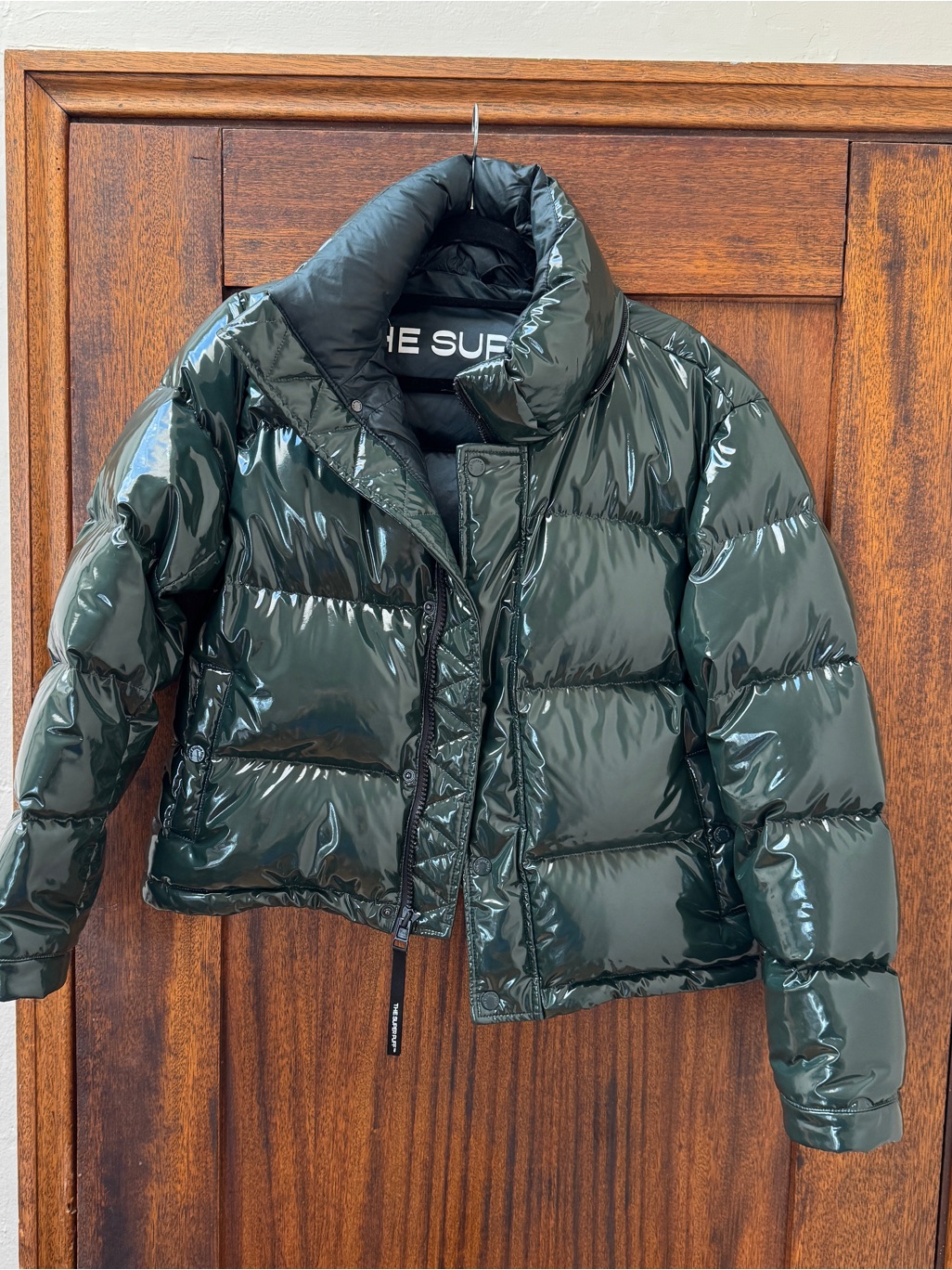 Aritzia Super Puff Shorty In Forest Green